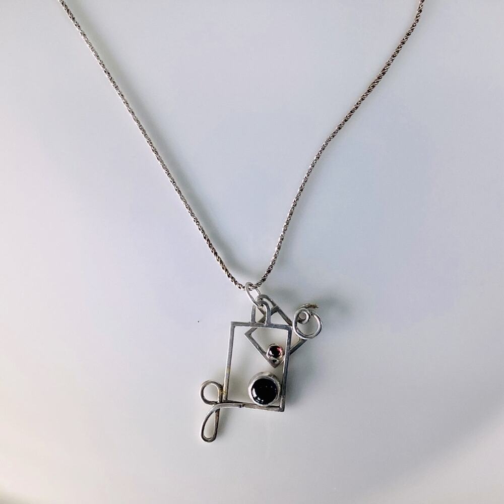Fashion Square window Charm Necklace